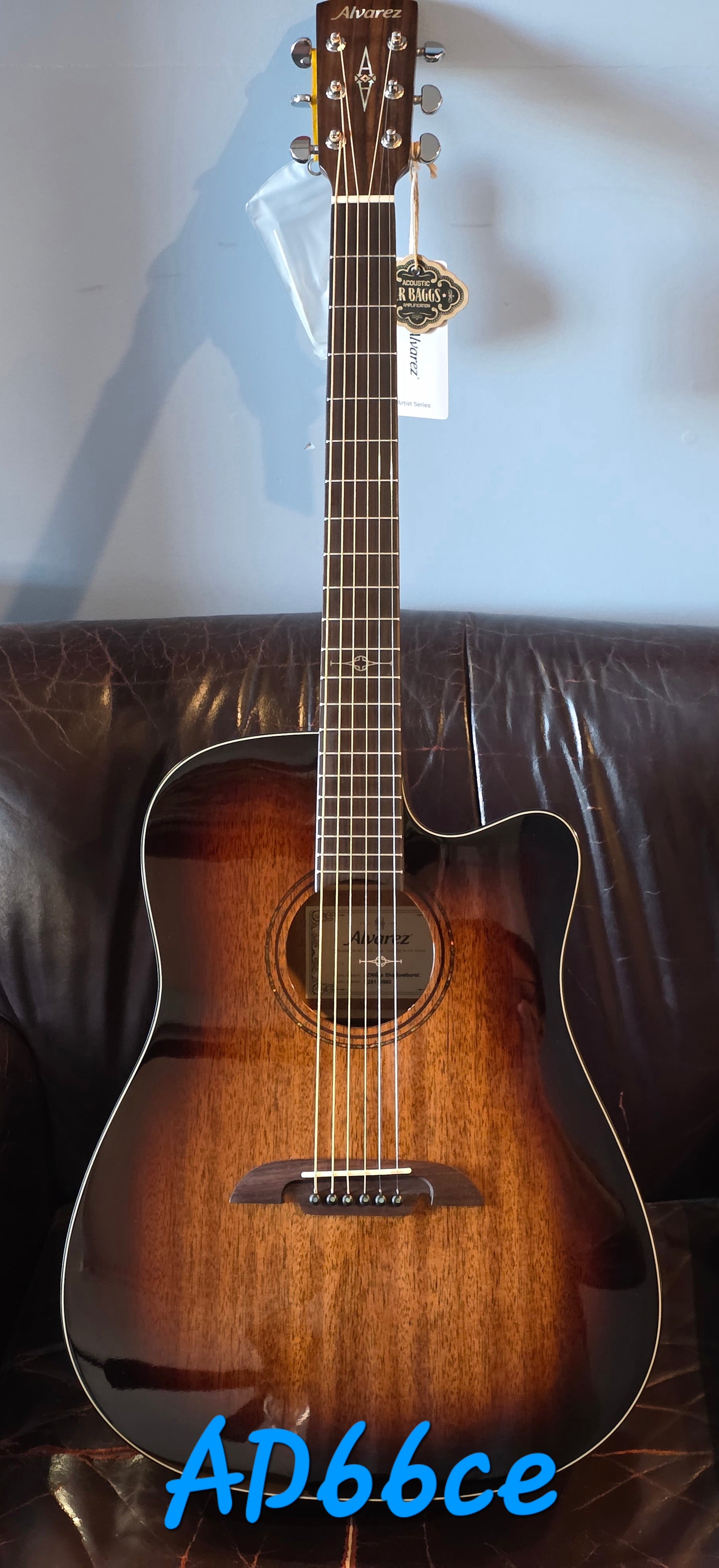 Alvarez Artist Dreadnought Acoustic Electric, Shadowburst with Cutaway