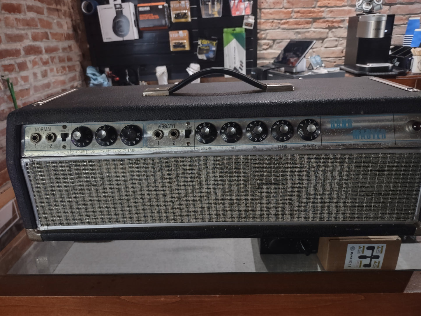 1967 Fender Band Master Silver face amp head