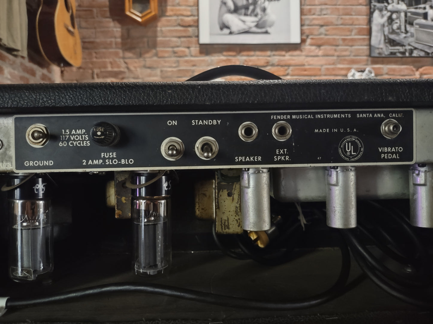 1967 Fender Band Master Silver face amp head