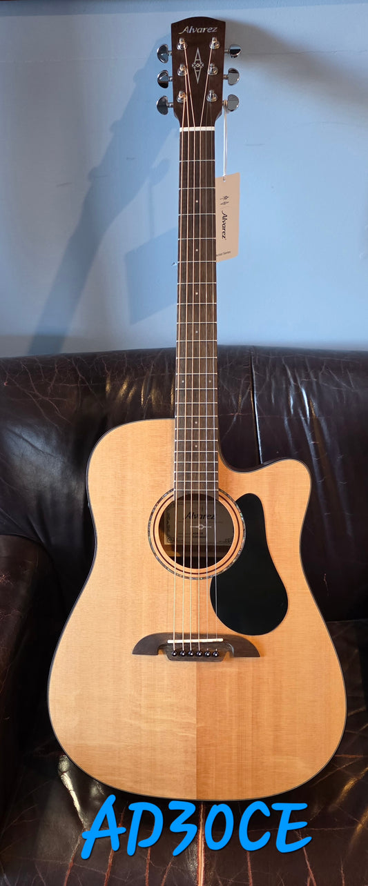 Alvarez Artist Series Dreadnought Acoustic Electric with Cutaway EQ & Tuner
