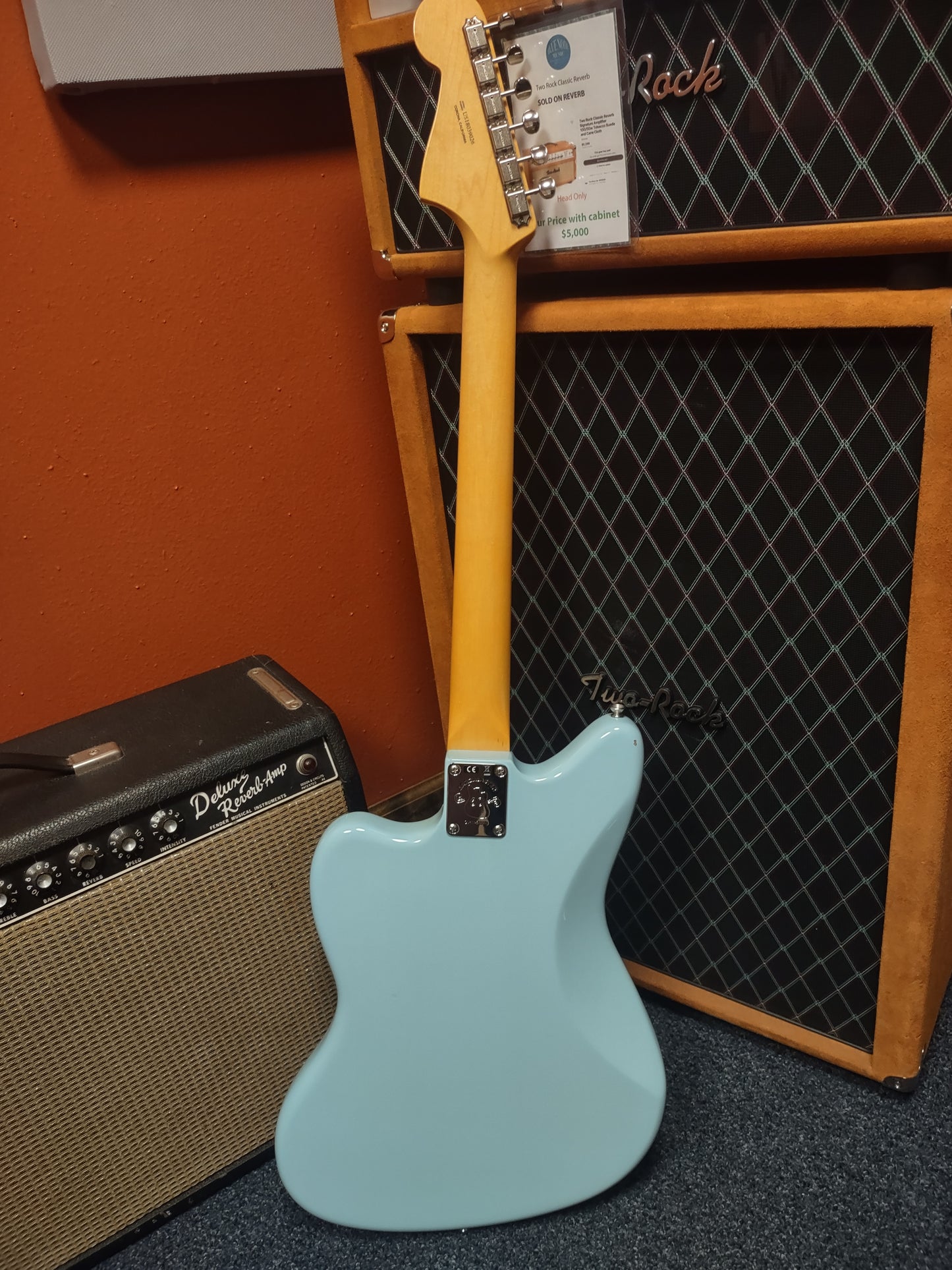 Fender 60th Anniversary Triple Jazzmaster (2018) – Daphne Blue w/ Matching Headstock – USA Made – OHSC