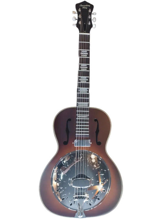 Recording King Dirty 30s Resonator with mini humbucker  Brown Sunburts