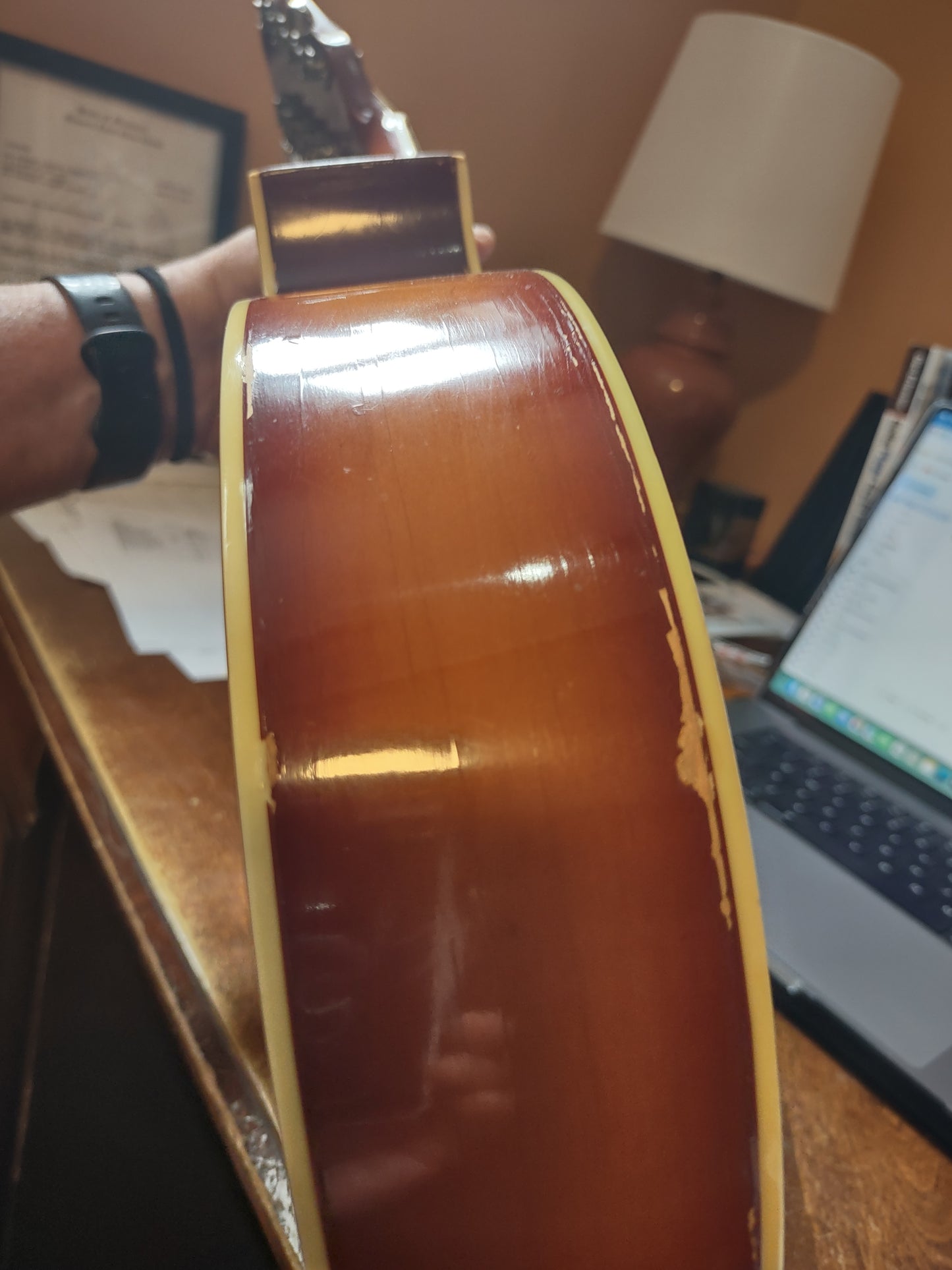 1950s Silvertone Venetian Mandolin - Kay Made - Cherry Sunburst