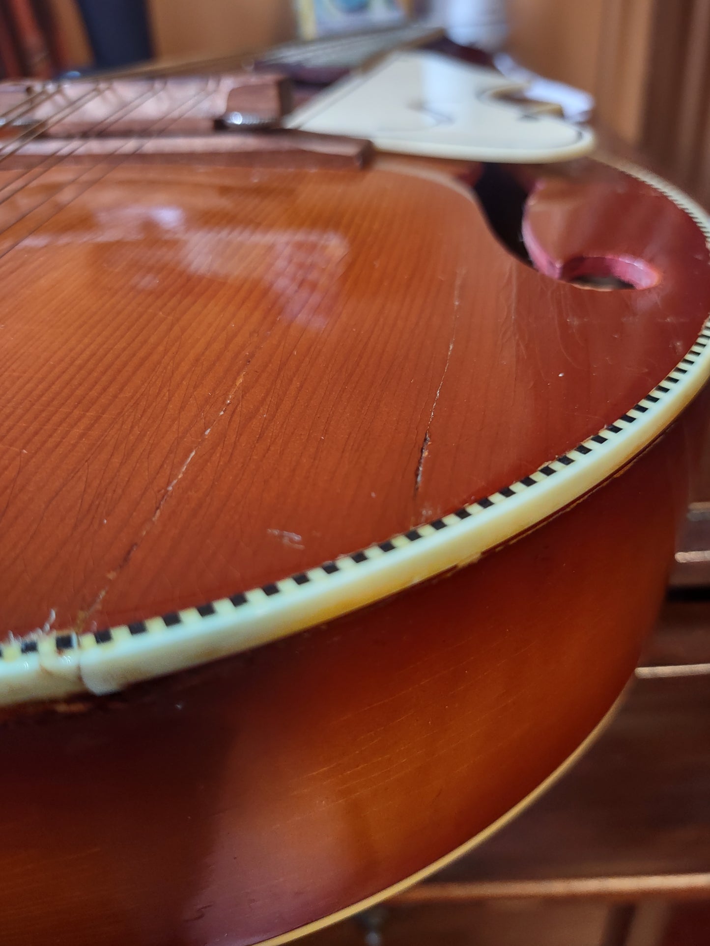 1950s Silvertone Venetian Mandolin - Kay Made - Cherry Sunburst