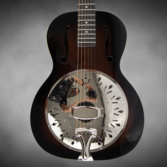 Recording King Biscuit Resonator, Small body, Vintage sunburst