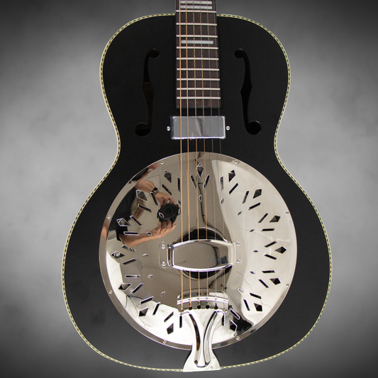 Recording King RPH-R2-E-MBK Dirty 30s Minnie Bucker Resonator