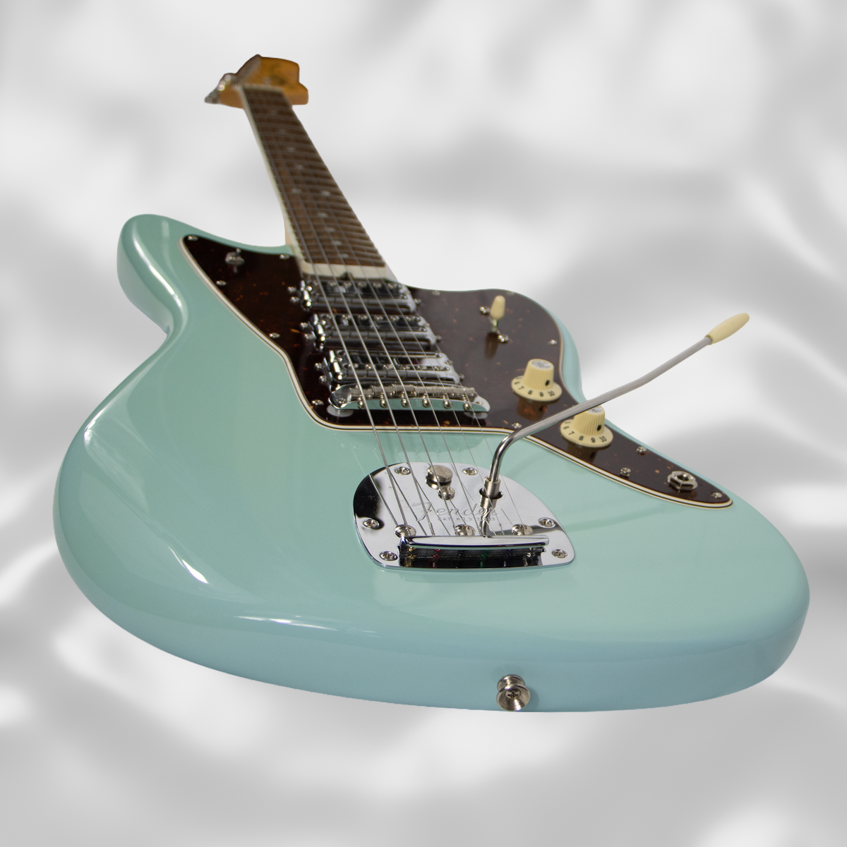 Fender 60th Anniversary Triple Jazzmaster (2018) – Daphne Blue w/ Matching Headstock – USA Made – OHSC