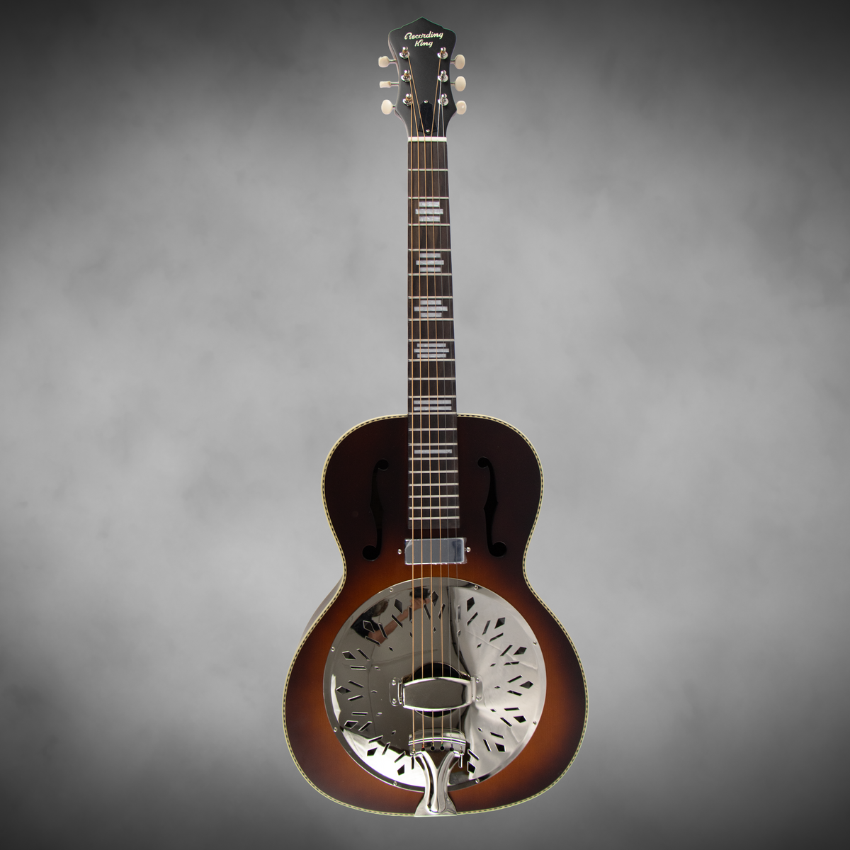 Recording King Dirty 30s Resonator with mini humbucker  Brown Sunburts