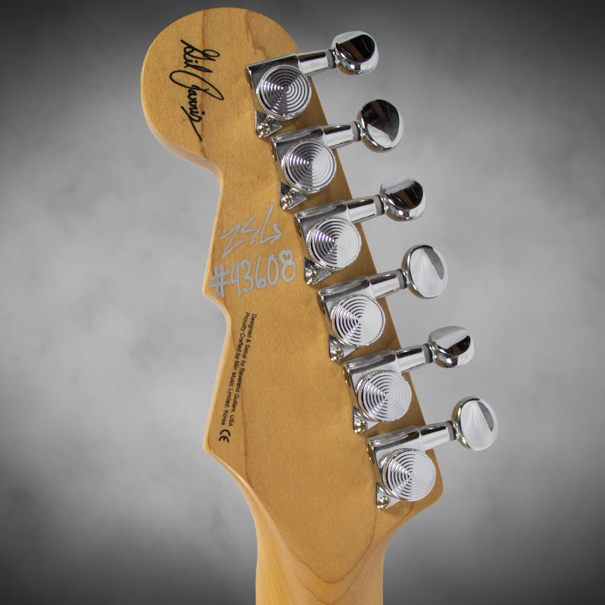 Reverend Strat style Black 2020 - Gil Parris signature