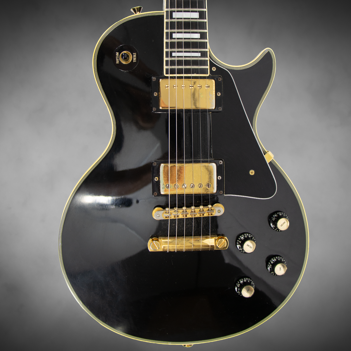 Gibson Les Paul. 1977 Custom Ebony.  with OHSC