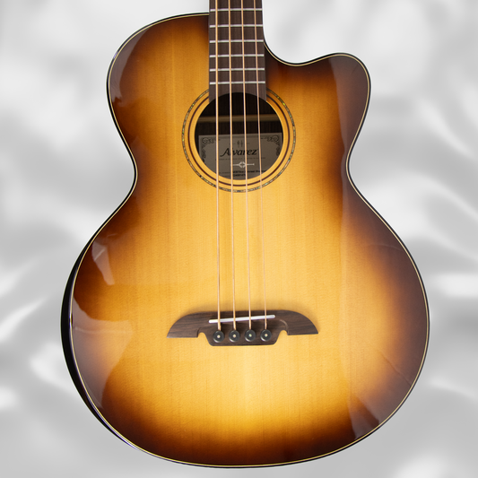 Alvarez Artist Elite Bass guitar. Acoustic/electric cutaway, with armrest