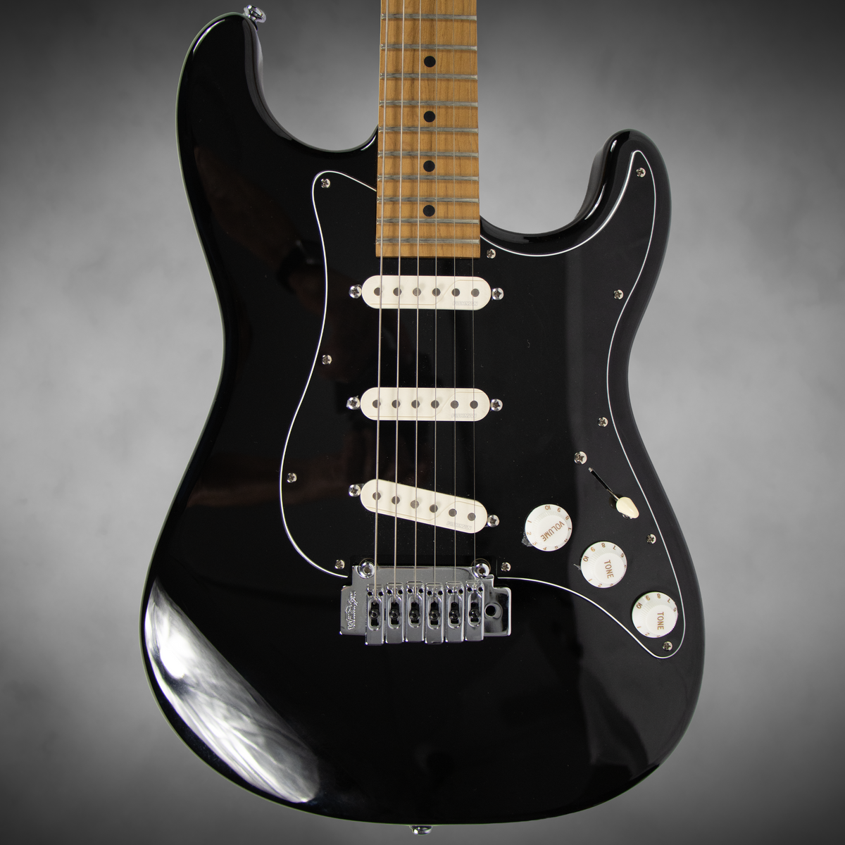 Reverend Strat style Black 2020 - Gil Parris signature